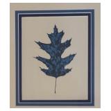 Set of Two Prints Floral and Leaf Design