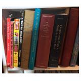 Large Book Collection Including Travel, Nature, Reference, Coffee Themed Titles and More