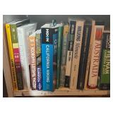 Large Book Collection Including Travel, Nature, Reference, Coffee Themed Titles and More