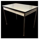 Vintage Metal and Enamel Table