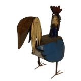 Vintage Metal Rooster Decor