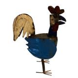 Vintage Metal Rooster Decor