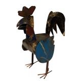 Vintage Metal Rooster Decor
