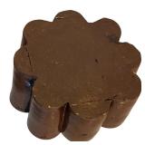 Vintage Pottery Bowl with Wavy Floral Edge