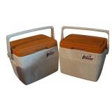 Lantern, Coolers and Water Jugs by Coleman and Igloo