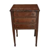 Vintage Wooden Organizational Sewing Table