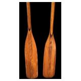Pair of Vintage Wooden Oars