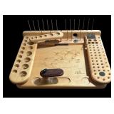 Oasis Fly Tying Bench with Mayfly Life Cycle Engraving