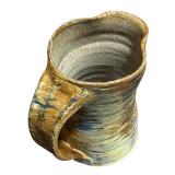 Handmade Pottery Pot, Sugar Dish, and Creamer Pitcher Set