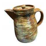 Handmade Pottery Pot, Sugar Dish, and Creamer Pitcher Set