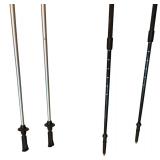Set of 2 Pairs Leki Adjustable Walking Sticks