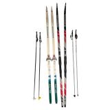 Cross Country Skis by Rossignol and Kneissl with Poles by Solomon and Exel