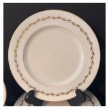 Lenox Golden Wreath China Dinnerware Set with Plates, Cups, and Saucers