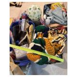 Large Lot - 7 Bins of Christmas Decorations, Wrapping Paper, Gift Bags and Bows. Approximately 20 bins of Quilting items, quilt material, shelving, blankets, quilting tools ect Large Lot - 7 Bins of Christmas Decorations, Wrapping Paper, Gift Bags and Bows. Approximately 20 bins of Quilting items, quilt material, shelving, blankets, quilting tools ect