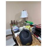 Large Lot - Movies, DVDs, glassware, Barstools, Chair, Nintendo Wi Fit, Shot Glasses, 2 small lamps, holiday decorations and more. Large Lot - Movies, DVDs, glassware, Barstools, Chair, Nintendo Wi Fit, Shot Glasses, 2 small lamps, holiday decorations and more.