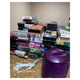 Large Lot - Movies, DVDs, glassware, Barstools, Chair, Nintendo Wi Fit, Shot Glasses, 2 small lamps, holiday decorations and more. Large Lot - Movies, DVDs, glassware, Barstools, Chair, Nintendo Wi Fit, Shot Glasses, 2 small lamps, holiday decorations and more.