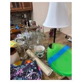 Large Lot - Movies, DVDs, glassware, Barstools, Chair, Nintendo Wi Fit, Shot Glasses, 2 small lamps, holiday decorations and more. Large Lot - Movies, DVDs, glassware, Barstools, Chair, Nintendo Wi Fit, Shot Glasses, 2 small lamps, holiday decorations and more.