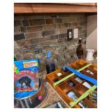 Large Lot - Movies, DVDs, glassware, Barstools, Chair, Nintendo Wi Fit, Shot Glasses, 2 small lamps, holiday decorations and more. Large Lot - Movies, DVDs, glassware, Barstools, Chair, Nintendo Wi Fit, Shot Glasses, 2 small lamps, holiday decorations and more.