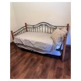 Twin Day bed w/trundle - Comes with Pillows, sheets and mattresses Twin Day bed w/trundle - Comes with Pillows, sheets and mattresses