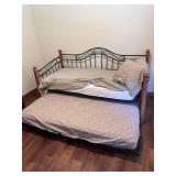 Twin Day bed w/trundle - Comes with Pillows, sheets and mattresses Twin Day bed w/trundle - Comes with Pillows, sheets and mattresses