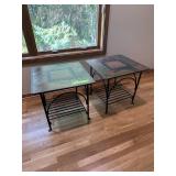 2 Stone End Tables 2 Stone End Tables