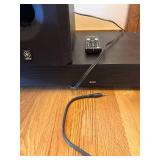 Lot of Audio Equipment - Speakers, Yamaha Subwoofer, Cables, remotes, ZVOX Sound Bar Lot of Audio Equipment - Speakers, Yamaha Subwoofer, Cables, remotes, ZVOX Sound Bar