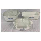 Collection of Vintage Corningware - Includes: Blue Cornflower, Spice of Life and Abundance Patterns