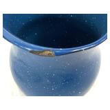 Large Collection of Blue Enamelware