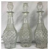 Collection of MCM Barware Liquor Decanters - 2 Anchor Hocking, 4 Wexford, and 1 Princess House