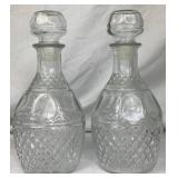 Collection of MCM Barware Liquor Decanters - 2 Anchor Hocking, 4 Wexford, and 1 Princess House