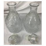 Collection of MCM Barware Liquor Decanters - 2 Anchor Hocking, 4 Wexford, and 1 Princess House