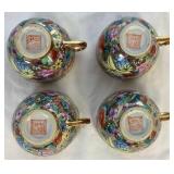 Thousand Flowers Porcelain Chinese Tea Set - 6 Pieces Thousand Flowers Porcelain Chinese Tea Set - 6 Pieces