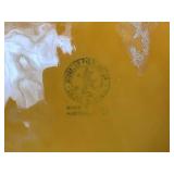 Set of 4 Vintage Bordallo Pinheiro Melon Bowls and Sunflower Plates - Made in Portugal