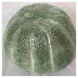 Set of 4 Vintage Bordallo Pinheiro Melon Bowls and Sunflower Plates - Made in Portugal