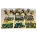 John Deere Kitchen Collection of 11 Mugs and 6 Trivets