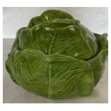 Vintage Holland Mold Cabbage - Small Lidded Tureen (6.5"H) and Plate (8.5")