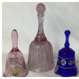 Vintage Fenton Art Glass Collection of Bells