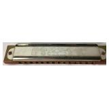 Vintage M. Hihner Marine Band Harmonica No. 365 and M. Horner Auto Valve Harp Harmonica