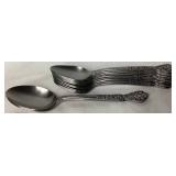 Flatware Bundle of Customcraft Stainless Steel Monogram H Korea Flatware Set and Versailles Stainless Steel by MSI Japan Flatware Set