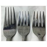 Bundle of Flatware Sets - National Stainless Medford Japan and Superior Stainless Vibrant USA