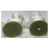 Vintage National Potteries Co. Boy and Girl Pedestal Bust Figures Japan