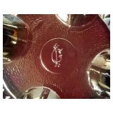 Imperial Carnival Glass Sunset Ruby Bowls and EAPG Ruby Toothpick Holder