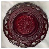 Imperial Carnival Glass Sunset Ruby Bowls and EAPG Ruby Toothpick Holder