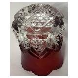 Imperial Carnival Glass Sunset Ruby Bowls and EAPG Ruby Toothpick Holder