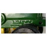 John Deere Die Cast Collectible Bundle of 1912 Ford Model T Delivery Car, John Deere Model 60 Orchard Tractor and John Deere Lawn Mower