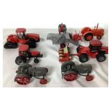 Collection of Miniature Case Tractors and Equipment