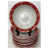 Vintage Coca-Cola Sakura Dinnerware Set- Service for 8 (Includes Dinner Plates, Salad Plates, Bowls, and Mugs)