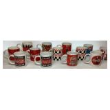 Large Assortment of Vintage Coca-Cola Collectable Items - Includes, Glassware, Plates, Tins, Cofee Mugs, Bottle, Dixie Cups, Straw Holder, Bowl, Magnet - 26 Items Total Large Assortment of Vintage Coca-Cola Collectable Items - Includes, Glassware, Plates, Tins, Cofee Mugs, Bottle, Dixie Cups, Straw Holder, Bowl, Magnet - 26 Items Total