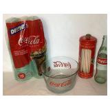 Large Assortment of Vintage Coca-Cola Collectable Items - Includes, Glassware, Plates, Tins, Cofee Mugs, Bottle, Dixie Cups, Straw Holder, Bowl, Magnet - 26 Items Total Large Assortment of Vintage Coca-Cola Collectable Items - Includes, Glassware, Plates, Tins, Cofee Mugs, Bottle, Dixie Cups, Straw Holder, Bowl, Magnet - 26 Items Total
