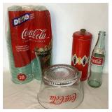 Large Assortment of Vintage Coca-Cola Collectable Items - Includes, Glassware, Plates, Tins, Cofee Mugs, Bottle, Dixie Cups, Straw Holder, Bowl, Magnet - 26 Items Total Large Assortment of Vintage Coca-Cola Collectable Items - Includes, Glassware, Plates, Tins, Cofee Mugs, Bottle, Dixie Cups, Straw Holder, Bowl, Magnet - 26 Items Total
